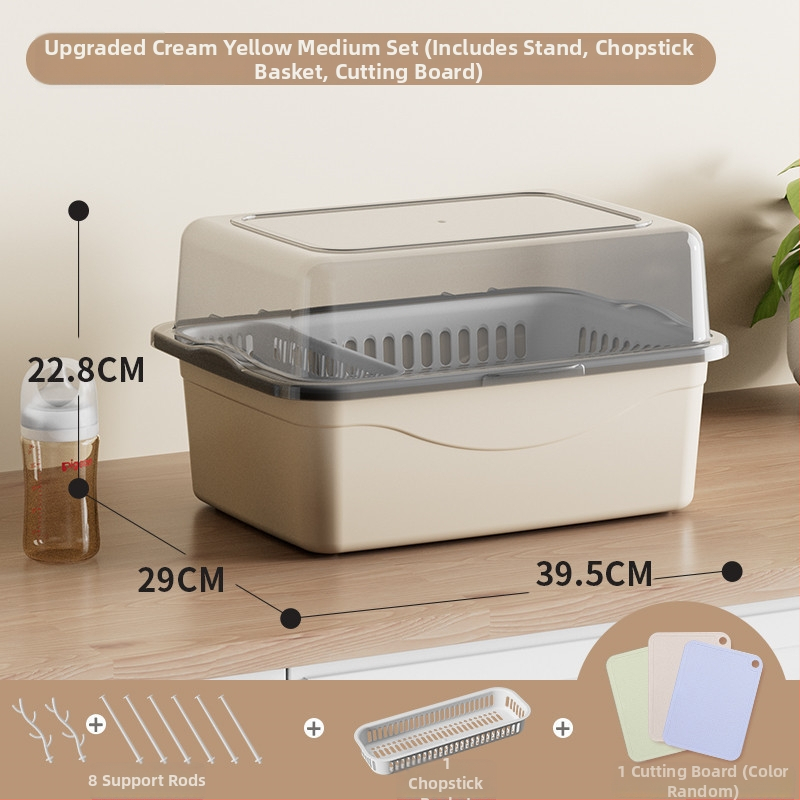 Kutija za pohranu dječjih potrepština s poklopcem, dvostruki sloj za mliječni prah, marka Xiong zhecha, pohrana čistila, kuhinjska organizacija