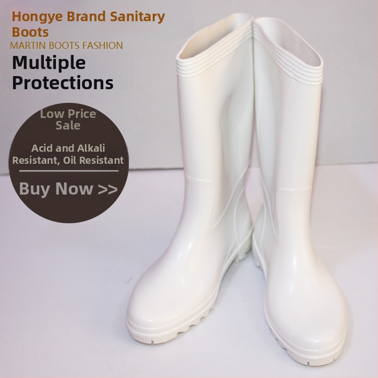 PVC čizme za industriju hrane – protuklizne i vodootporne, materijal PVC, pogodne za preradu hrane i kemijske procese (otporne na kiseline i lužine)