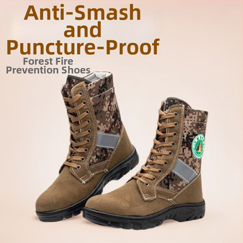 Vatrogasne čizme Little Warrior (Brand: Little Warrior; Function: Anti-smashing and anti-puncture; Material: velvet cowhide oxford cloth)