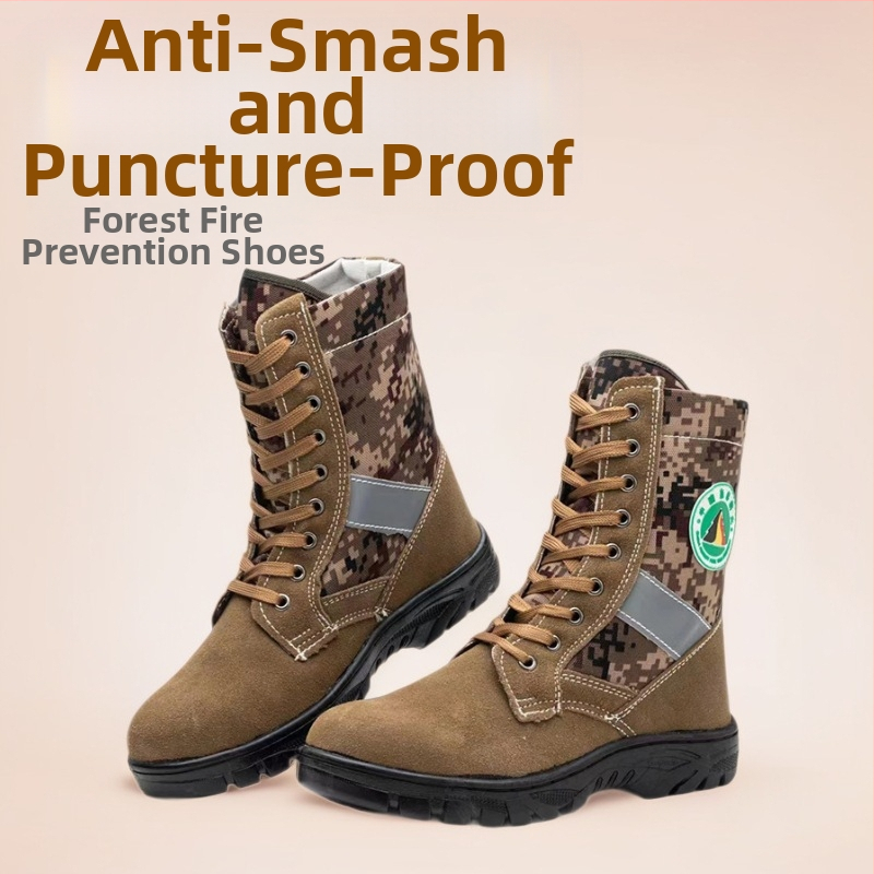 Vatrogasne čizme Little Warrior (Brand: Little Warrior; Function: Anti-smashing and anti-puncture; Material: velvet cowhide oxford cloth)