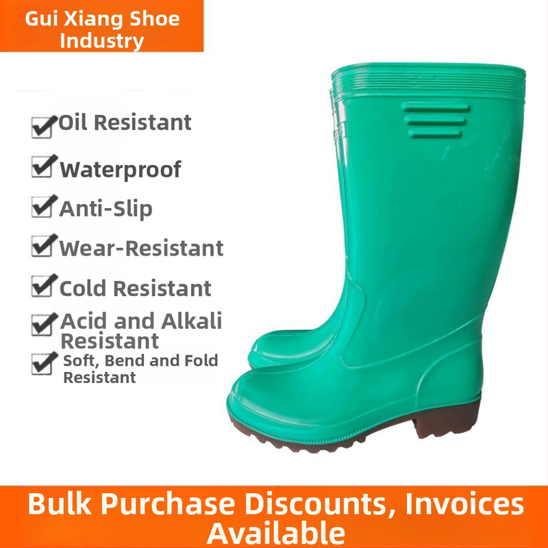 Kišne čizme s dugim trubama, protuklizne, otporne na ulje, otporne na kiseline, PVC, model A20