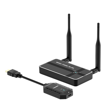 Extender wireless pentru proiecția ecran HD+VGA, rază 50 m, 1080P, compatibil Windows, model GT-HDVGAWL50-V3
