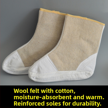 Ponožky z vlneného filcu na zahriatie, udržujú teplo a chránia proti chladu — Materiál: vlnený filc; Typ: Udržuje teplo; Funkcia: Chráni proti chladu
