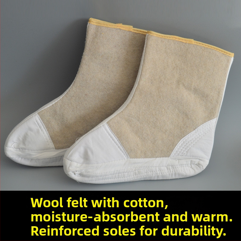 Ponožky z vlneného filcu na zahriatie, udržujú teplo a chránia proti chladu — Materiál: vlnený filc; Typ: Udržuje teplo; Funkcia: Chráni proti chladu