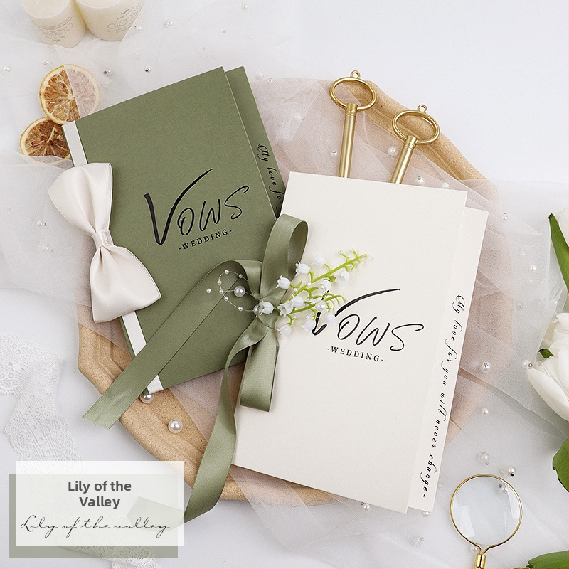 Svadobná karta so sľubom – ručne písaná romantika, európsky atramentový štýl; Značka: Unique; Materiál: Iné; Spracovanie: Iné; Štýl: Atramentový; Kategória: Blahoželajúca karta