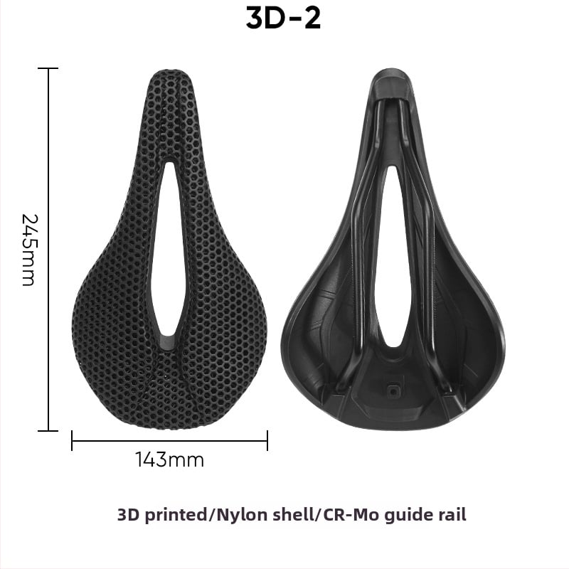 BUCKLOS 3D ispisano sjedalo za bicikl, dimenzije 143–155 mm, prozračna saćasta struktura