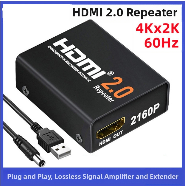 HDMI 2.0 opakovač a zosilňovač signálu (60 m predĺženie, samica na samicu)