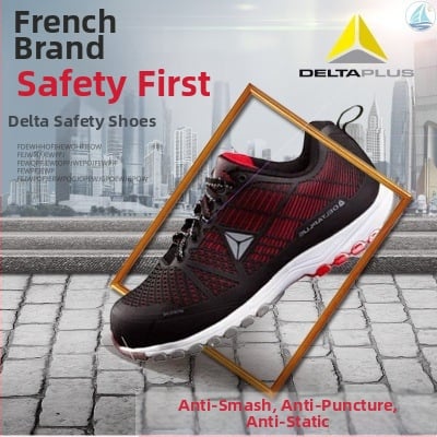 Deltaplus pantofi de siguranță PVC, anti-șoc și anti-perforație, anti-derapare și anti-statici, gleznă joasă, încălțăminte de protecție pentru muncă