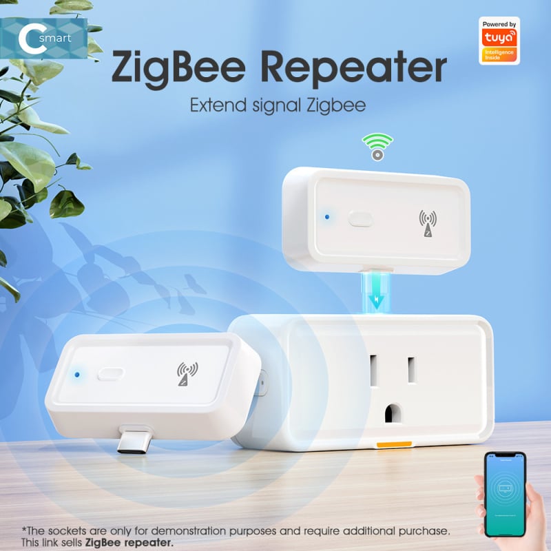 Zigbee επαναληπτής, έξυπνος δρομολογητής, εμβέλεια επαναλήπτη 5–7 m, τροφοδοσία Type-C, θωρακισμένο καλώδιο χωρίς Cat5, οικιακή δρομολόγηση.