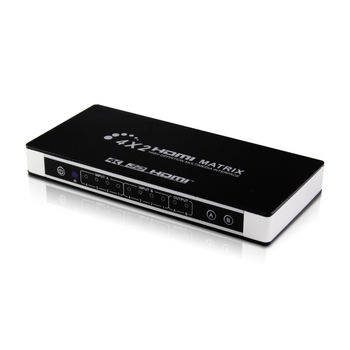 HDMI matrikski prekidač 4x2 s EDID prekidačem i podjelom zvuka, 4K rezolucija