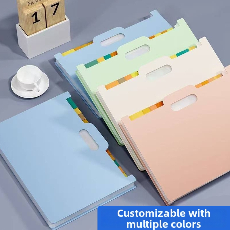 Vertikálny akordeónový dokumentový obal, 13 priehrad, plast, hrúbka 0,8 mm, tlač loga k dispozícii