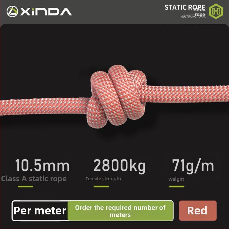 Xinda 3. generacija H serije statičko uže s niskim istezanjem za vanjsko planinarenje, Klasa A, najlon, nosivost 28 kN