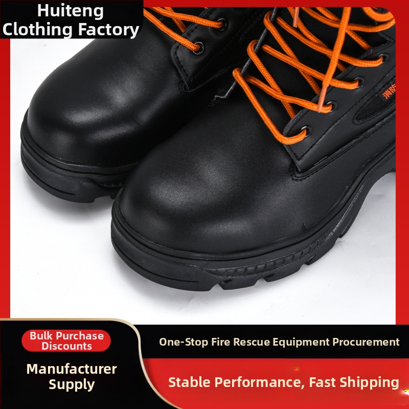 Požiarnické záchranné čižmy pre hasičov – tepelne odolné, gumové (Značka: Other; Materiál: Rubber)