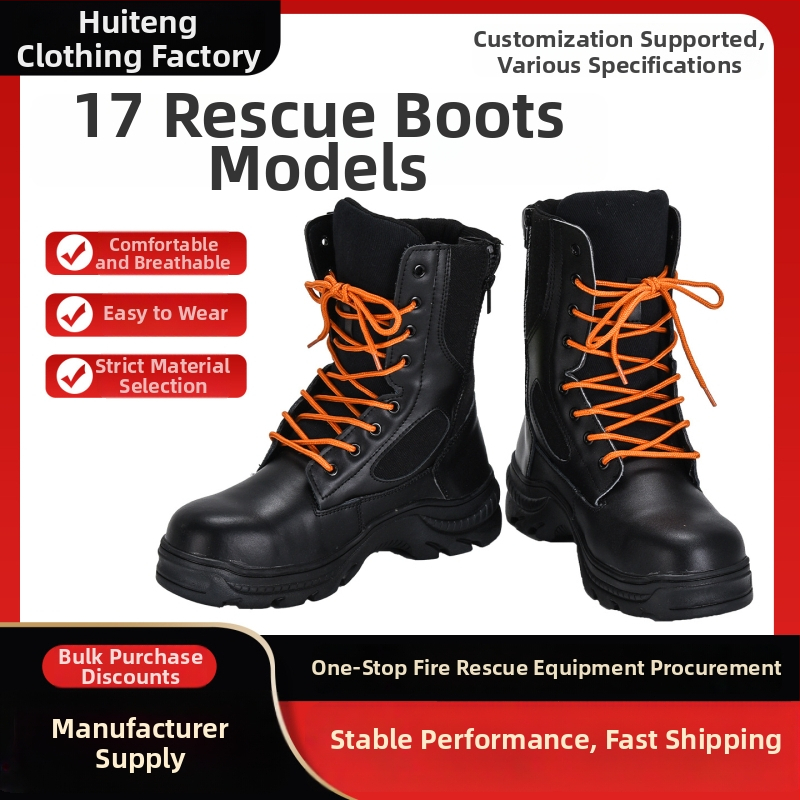 Požiarnické záchranné čižmy pre hasičov – tepelne odolné, gumové (Značka: Other; Materiál: Rubber)