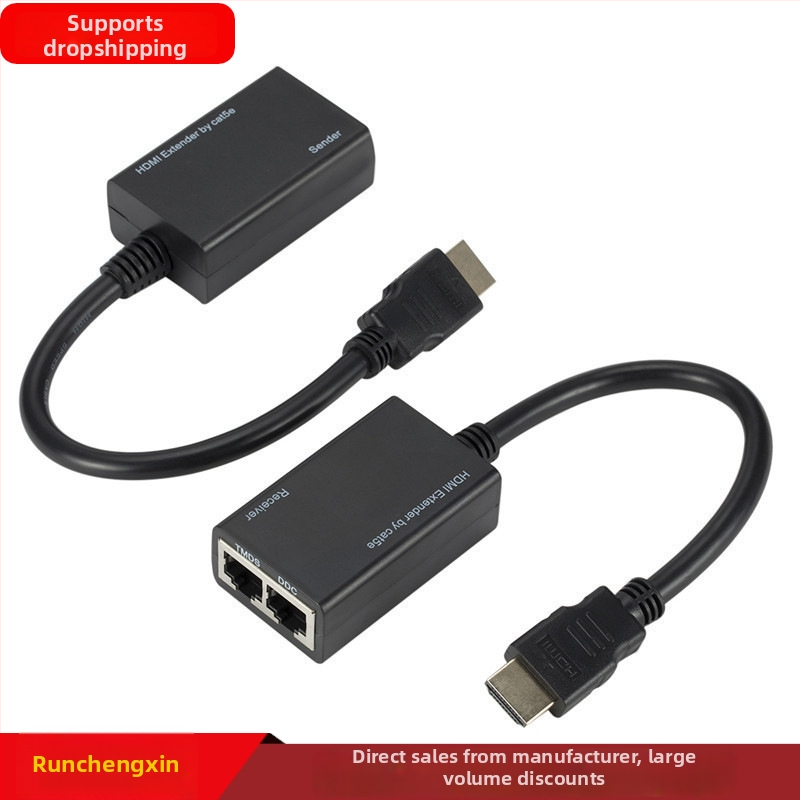 HDMI Extender 30 m, 1080p, prijenos u realnom vremenu, OEM spreman