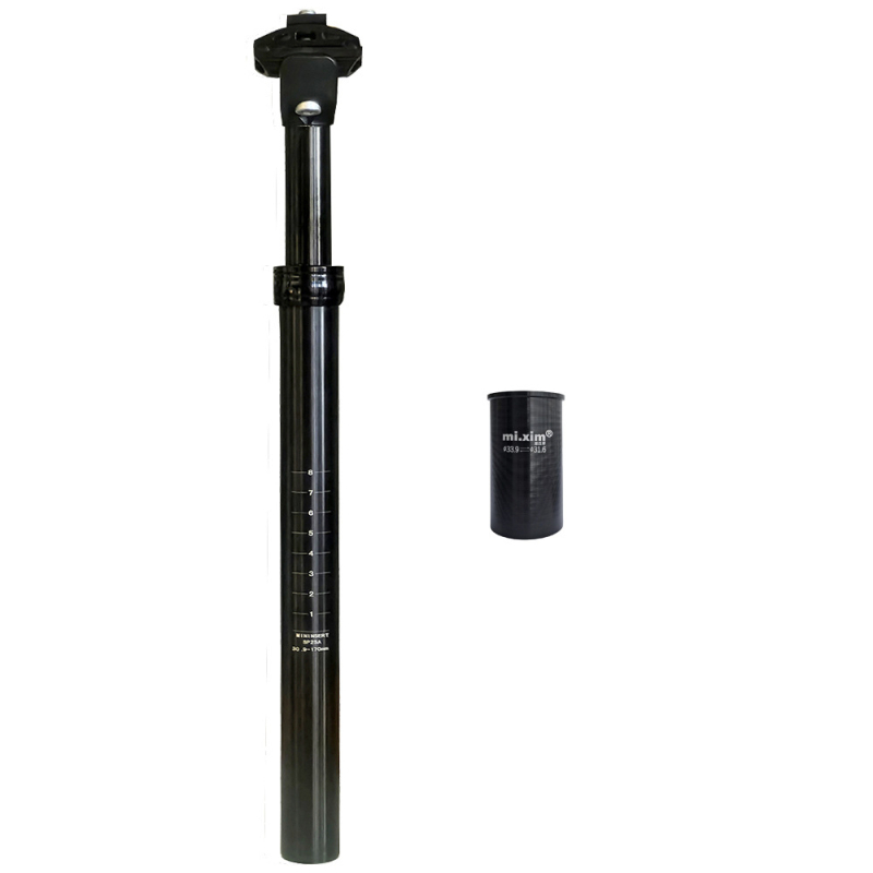 Sklopivi bicikl s podesivim sjedišnim postom i amortizacijom, promjer 33,9 mm, ulje-gaz hibrid