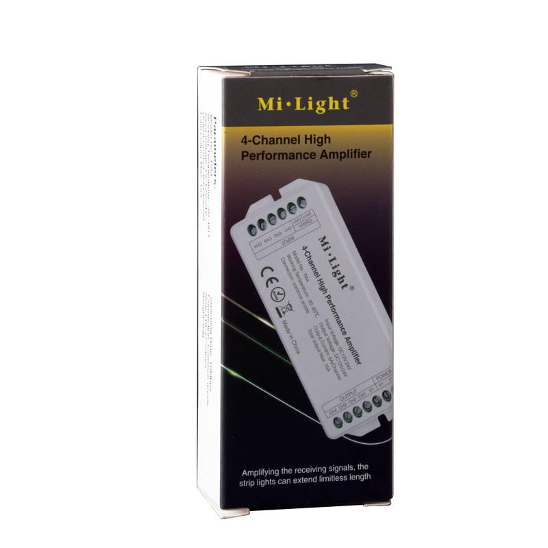 RGBW četiri-kanalni pojačivač/kontroler LED rasvjete OY-PA4, 12–24V, RF daljinsko upravljanje, IP68, domet do 30 m, terminalno sučelje