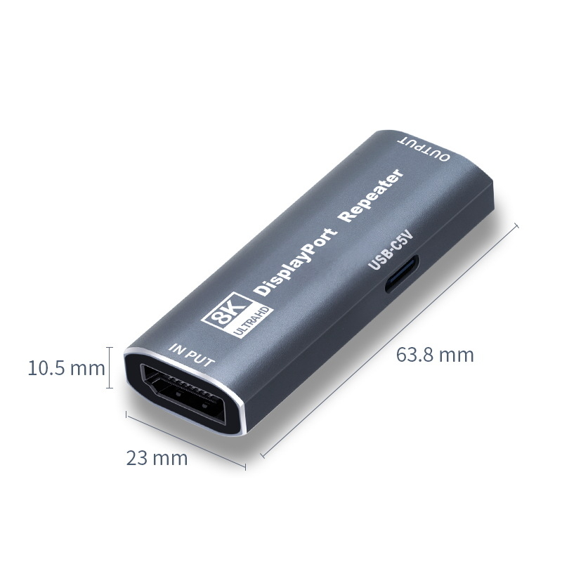 DP DisplayPort pojačivač videosegnala, extender, 8K podrška, HDMI ponavljač, DP ponavljač, OEM obrada