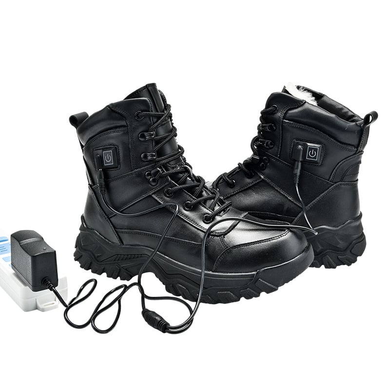 Cizme din piele cu încălzire electrică, protecție anti-perforație și izolație ignifugă