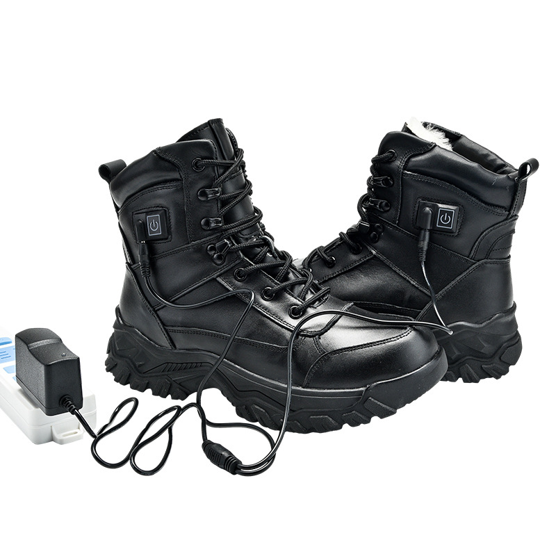 Cizme din piele cu încălzire electrică, protecție anti-perforație și izolație ignifugă