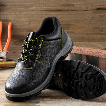 Pantofi de protecție pentru bărbați, cu vârf din oțel, anti-șoc, anti-perforație, din piele microfibră rezistentă