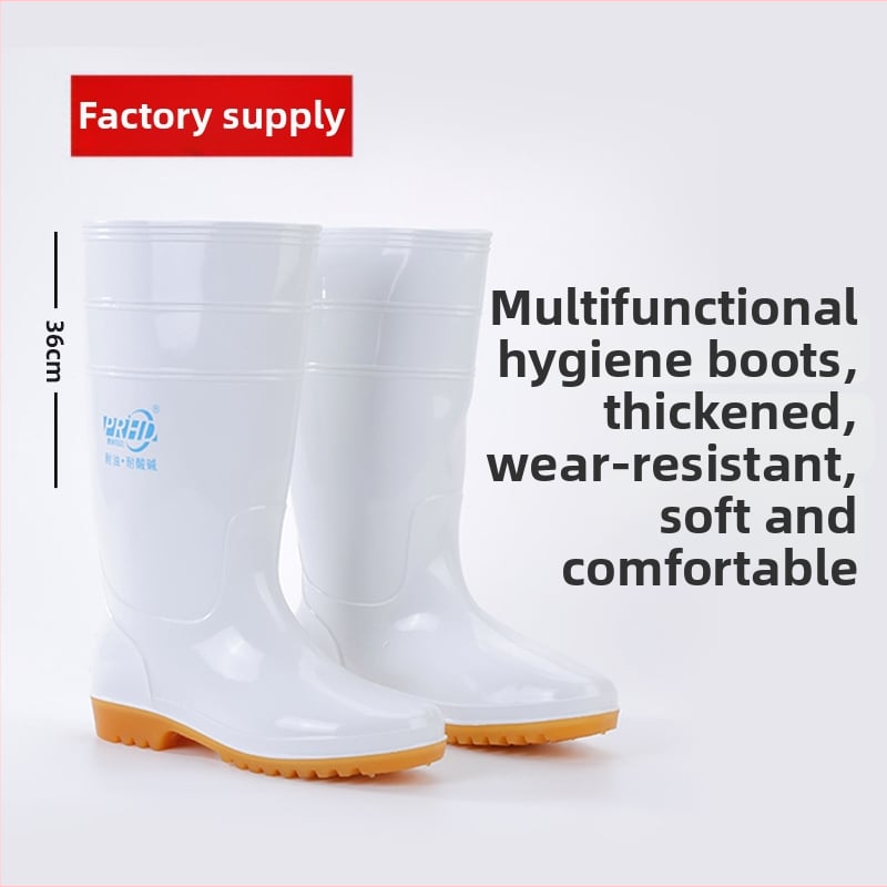 Pengrui Food Boots: Cipele za kuhinju s visokim gornjim dijelom, PVC, protuklizne, vodootporne, otporne na ulja i kiseline