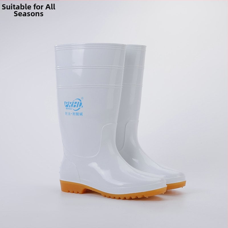 Pengrui Food Boots: Cipele za kuhinju s visokim gornjim dijelom, PVC, protuklizne, vodootporne, otporne na ulja i kiseline