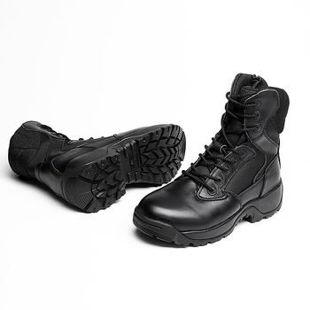 Bocanci de protecție calzi – Piele, talpă antiderapantă, căptușeală din bumbac; Model Swat War Training Cotton Shoes (Origine: Lianhe; Brand: Shield God King)