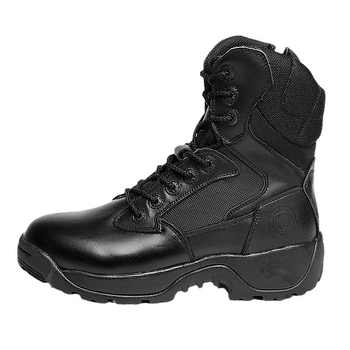 Bocanci de protecție calzi – Piele, talpă antiderapantă, căptușeală din bumbac; Model Swat War Training Cotton Shoes (Origine: Lianhe; Brand: Shield God King)