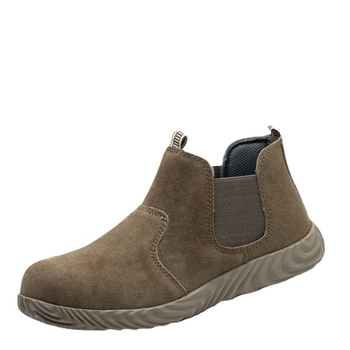 Muške sigurnosne cipele za zavarivanje, slip-on, otporne na visoke temperature, čelični vrh, protiv udara, protiv probijanja, velur gornji dio