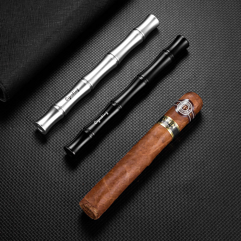 Višenamjenski alat za cigare s držačem pepela i iglom za bušenje rupa — ručno izrađeno, prilagodljivo, Cigarloong