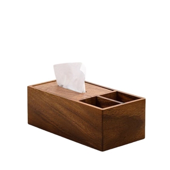 Cutie de depozitare pentru birou din lemn masiv, cu compartimente, stil modern minimalist, personalizare și imprimare logo disponibile