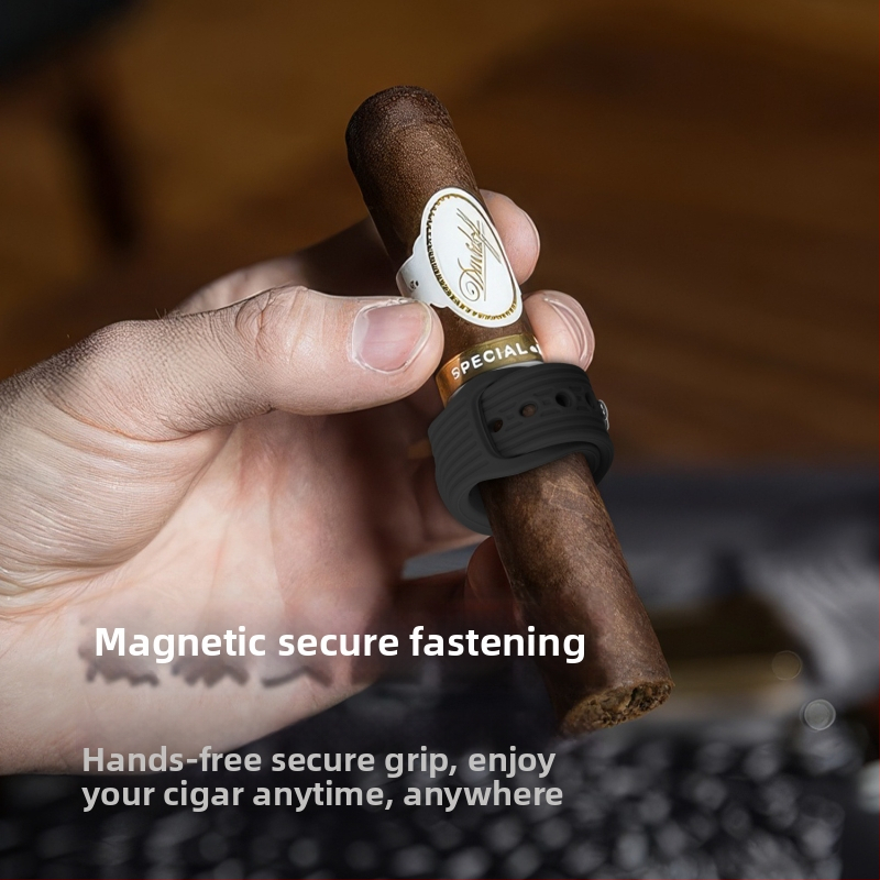 Dvojitý cigar clip zo silikónu, s možnosťou prispôsobenia, strojová výroba, jednoduchý štýl