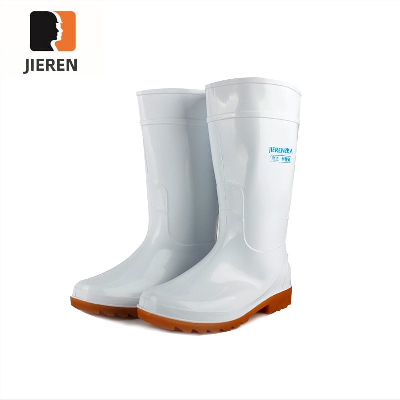 Jayren cizme sanitare din PVC, antiderapante, rezistente la acizi și la baze, interior din fibre sintetice absorbante, uscare rapidă; pentru producția de alimente și aplicații chimice
