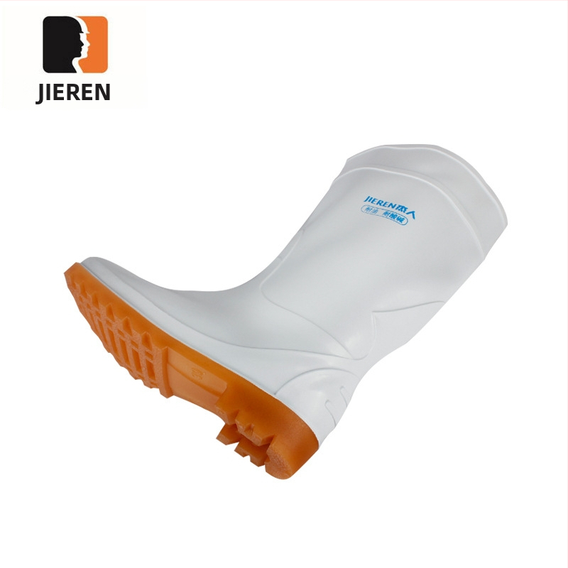 Jayren cizme sanitare din PVC, antiderapante, rezistente la acizi și la baze, interior din fibre sintetice absorbante, uscare rapidă; pentru producția de alimente și aplicații chimice