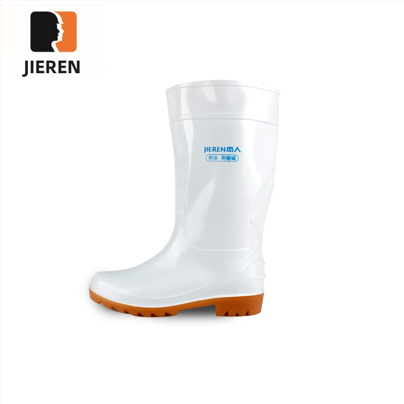 Jayren cizme sanitare din PVC, antiderapante, rezistente la acizi și la baze, interior din fibre sintetice absorbante, uscare rapidă; pentru producția de alimente și aplicații chimice