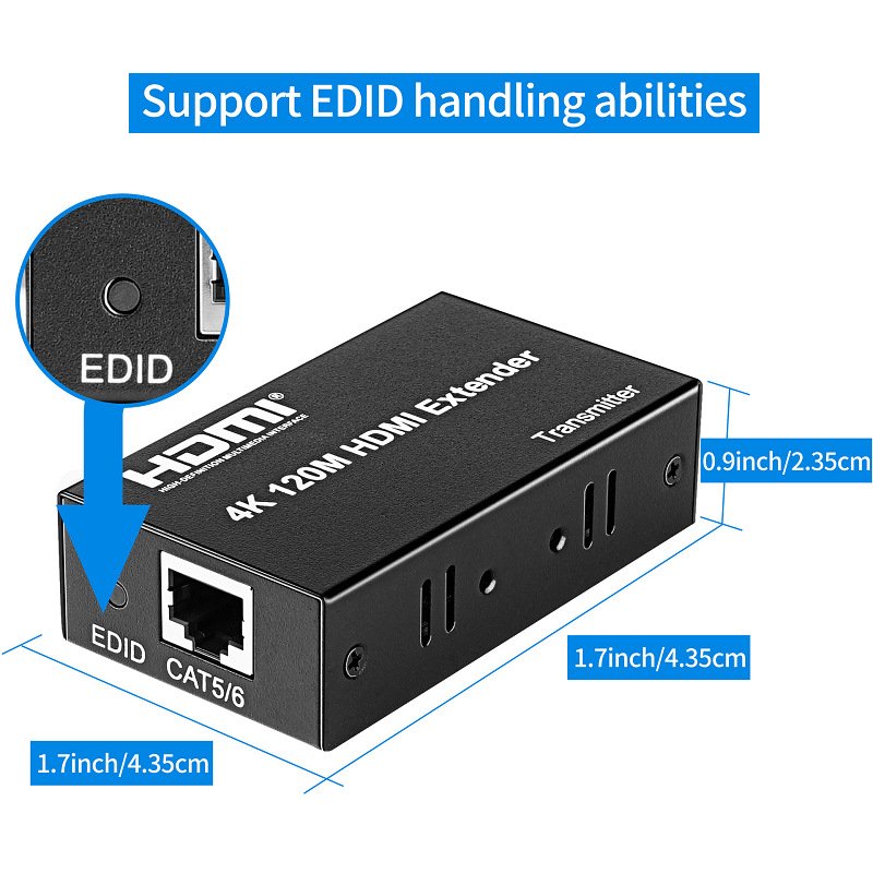 HDMI επεκτατής 120 m, 4K ανάλυση, ενισχυτής σήματος, μεταδότης