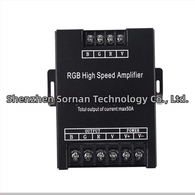 LED trak signala pojačivač s metalnim kućištem 30A, PWM upravljanje, 5–24V, domet 25 m, IP20