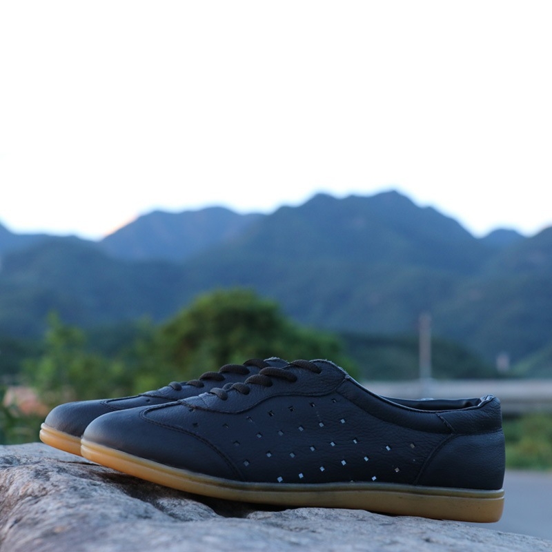 Unutarnje tenisice za fitness, mekani kožni gornji dio od teletine, potplat od tetive teletine, peta 3–5 cm, muški