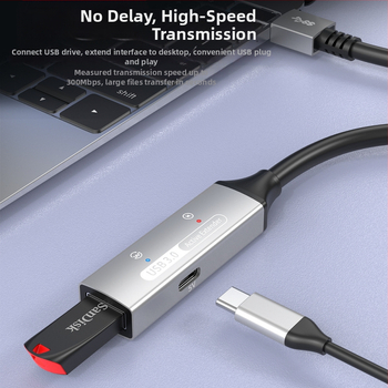 USB 3.0 predlžovací kábel, samec–samica, 10 m, zosilňovač signálu pre konferenčné kamery