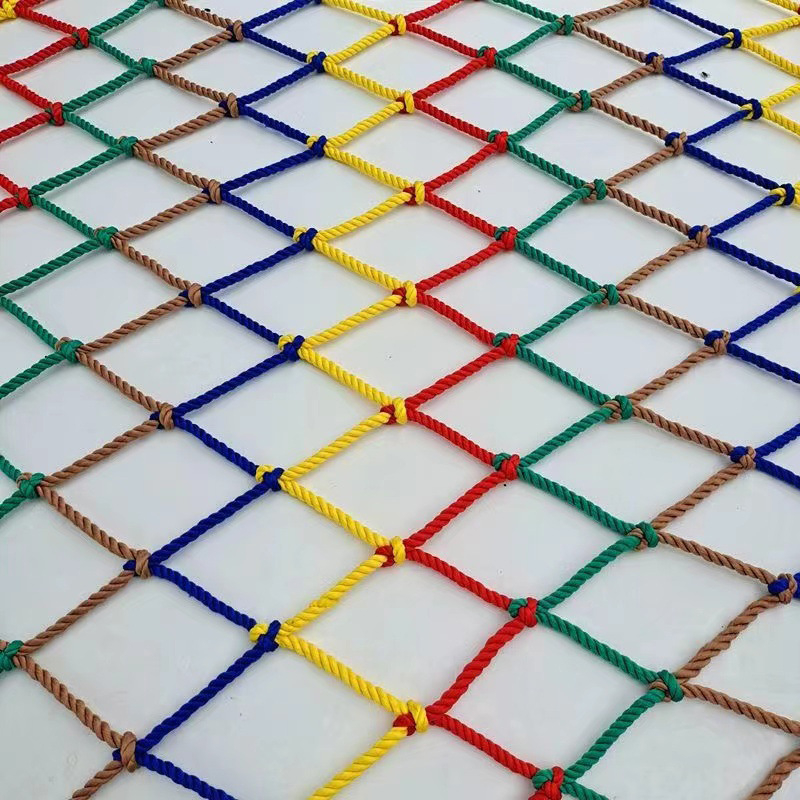 Мрежа за безопасност за стълбище и балкон — против падане, катерачна мрежа от нейлонови въжета, декоративна за деца, с възможност за персонализация