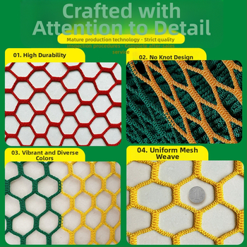 Детска защитна мрежа за катерене без възли — защита и ограда за увеселителни паркове и спортни съоръжения; марка Zhixiang, подходяща за стадиони, детски градини и туристически обекти