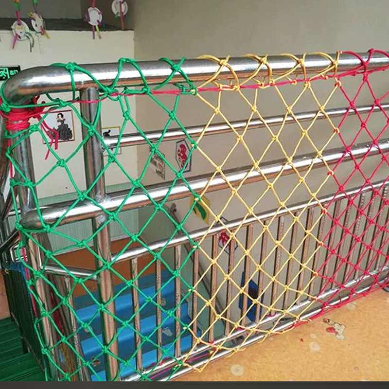 Защитна мрежа за деца - Нейлонова мрежа за стълбища и балкон, предпазен парапет, мрежа против падане