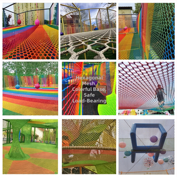 Šesterokutna mreža za penjanje bez čvorova za unutarnje i vanjske igrališta – zaštitna mreža za proširene treninge i dekoraciju vrtića