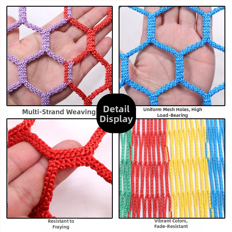 Šesterokutna mreža za penjanje bez čvorova za unutarnje i vanjske igrališta – zaštitna mreža za proširene treninge i dekoraciju vrtića