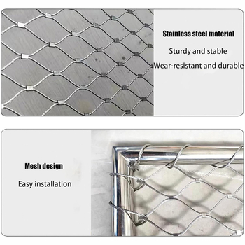 Nerđajuća čelična mreža od užadi za vrt – zaštitna mreža protiv pada za penjanje biljaka, marka Sumida