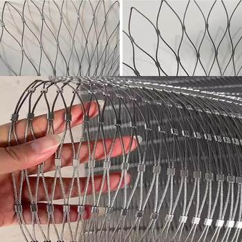 Nerđajuća čelična mreža od užadi za vrt – zaštitna mreža protiv pada za penjanje biljaka, marka Sumida