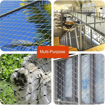 Nerđajuća čelična mreža od užadi za vrt – zaštitna mreža protiv pada za penjanje biljaka, marka Sumida