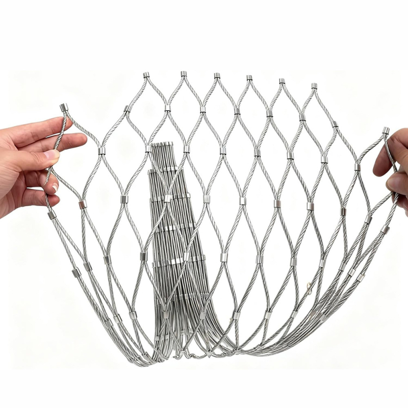 Nerđajuća čelična mreža od užadi za vrt – zaštitna mreža protiv pada za penjanje biljaka, marka Sumida