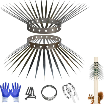 Happy Day μπλοκ τύπου μεταλλικά αιχμές φράγματος κατά γάτων και αρουραίων